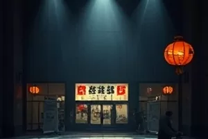 《深蓝信号》深海观测站剧照，蓝色仪器光