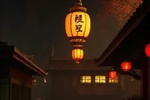 《拾光纪事》老街骑楼晨景剧照，石板路与旧招牌